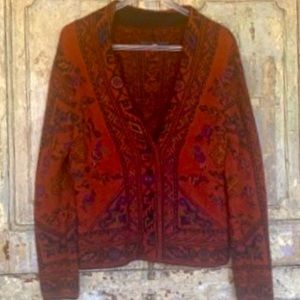 Peruvian Connection alpaca cardigan
